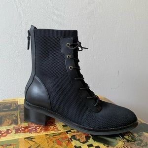 Cole Haan Piedmont Combat Black Bootie Size 8. Style #:W24536